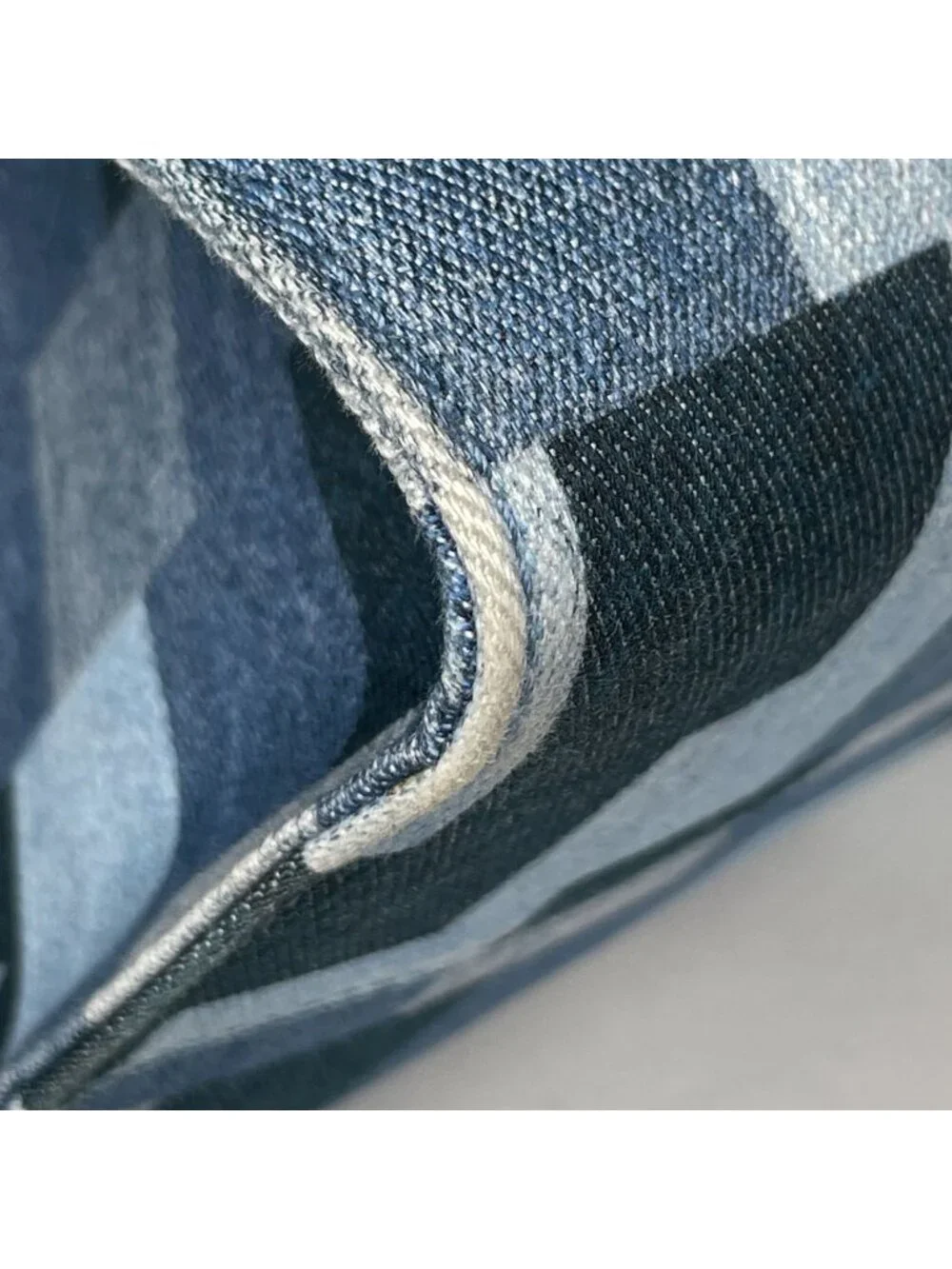 Louis Vuitton On The Go GM Handbag 2-Way Monogram Denim Blue